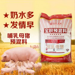 哺乳母猪饲料中草药预混料清热解暑预防母猪热应激